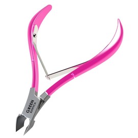 Professional Cuticle Trimmer Nail Cuticle Cutter Stainless Steel Cuticle Nippers with Sharp Blades of Cuticle Clippers Manicure Tools with Double Spring for Nail Care Pedicure Nail Tools (Pink)