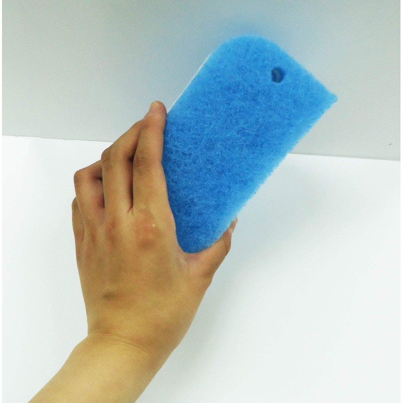 Ohe Quick Double Bath Sponge, Blue, Width 7.3 x Depth