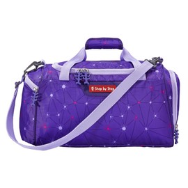 Step by Step “Dreamy Pegasus Shadow” Sports Bag, Purple, with Wet Laundry Compartment, Removable Carry Strap, Adjustable Shoulder Strap, for 1st to 4th Grade, 13 L