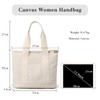 CORIOS Women Handbag Canvas Tote Bag Lightweight Shoulder Bag Casual