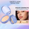 SACE LADY Polvo Compacto Waterproof Base de Maquillaje Mate, Control