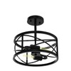 Karjearl Farmhouse Semi Flush Mount Ceiling Light Fixtures, 11.8“ 2-Light