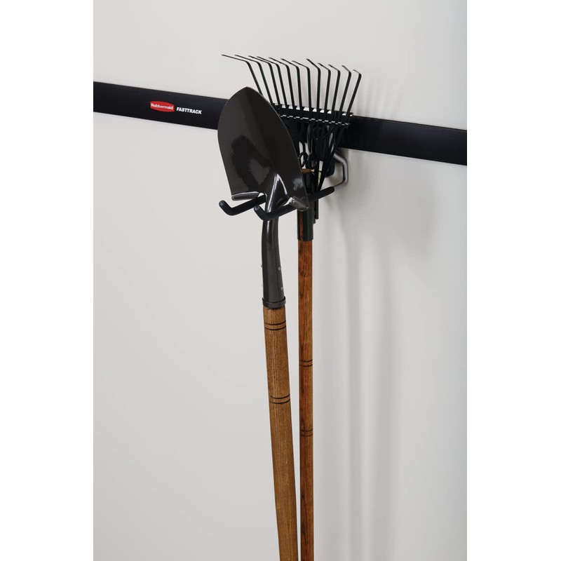 Rubbermaid FastTrack Rail Garage Organization Multi-Purpose Hook 50 lbs Capacity