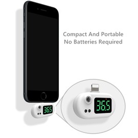 AUWEEX Mobile Phone USB Thermometer, Mini Portable Non-Contact Infrared Thermometer, Temperature Includes Alarm and Reporting Functions
