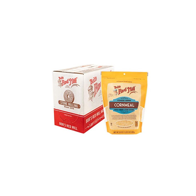 Bob's Red Mill Coarse Grind Cornmeal, 24oz (Pack of 4)