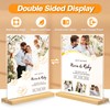 SVOPY 8.5 x 11 Acrylic Sign Holder with Wood Base