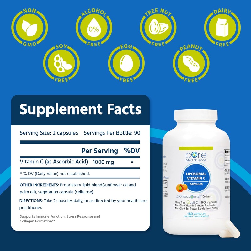 Core Med Science Core Med Science Liposomal Vitamin C 1000mg,