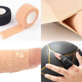 Compression bandage, small 2.5cm compression tape, Achilles tendon taping Injury Prevention Tape Beige 9ea