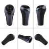 6 Speed Shift Knob Shifter Head Car Carbon Fiber Gear