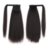 Yaki Straight Ponytail Extension, Wrap Around Ponytail Extension for Black