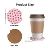 Delerain Strawberry Car Cup Holder Coasters, 2 Pack Ceramic Car