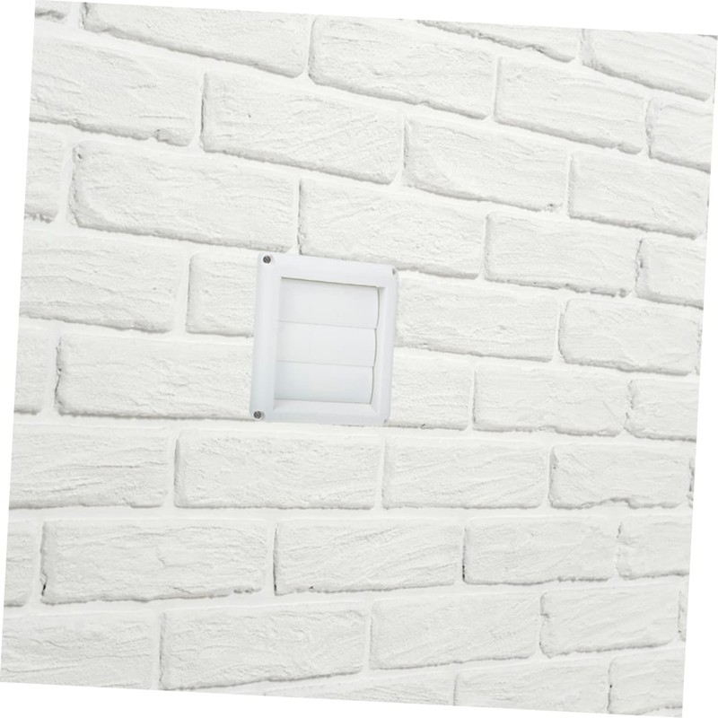 LABRIMP Dryer Vent Cover Louvered Exterior Wall Vent Hood for