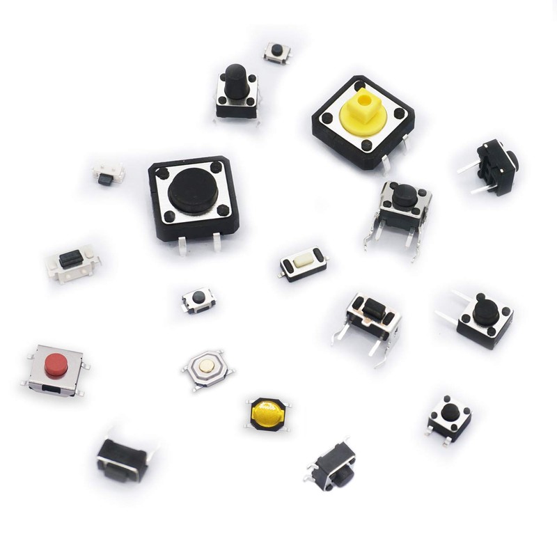 Taiss 260 Pieces Tactile Push Button Switch Kit Tactile Push