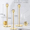 Gold Candle Holders, Set of 6 Gold Candlestick Holders Taper