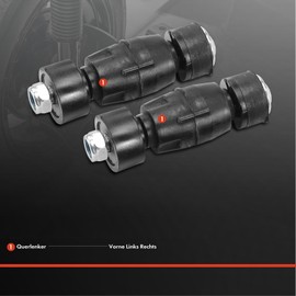 Frankberg 2x Coupling Rod Front Left Right Compatible with Dokker Express Box/MPV 2012-Today Dokker MPV KE 2012-Today Twizy MAM 2012-Today Replace# 6001547138