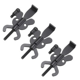 PATIKIL Portable Security Door Lock, 3 Pack Adjustable Butterfly Hotel Door Lock Devices with Storage Bag for Enhanced Safety for Traveling Hotel Home Apartment, Black