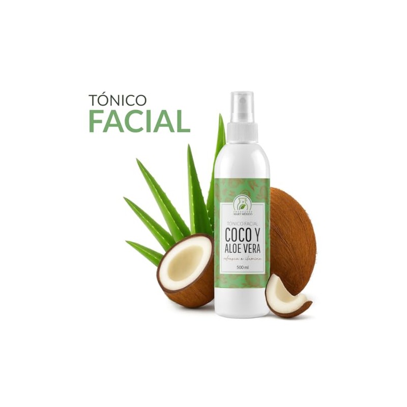 Tónico Facial Hidratante De Coco Con Aloe Vera Productos Mart