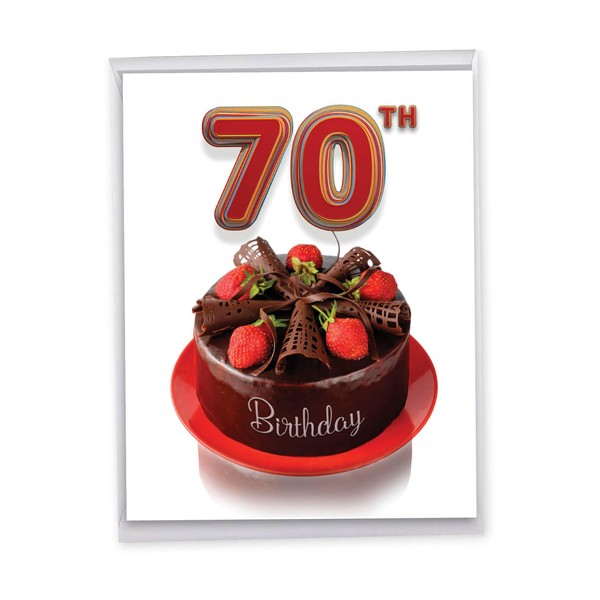 The Best Card Company - 70th Jumbo Birthday Greeting Card