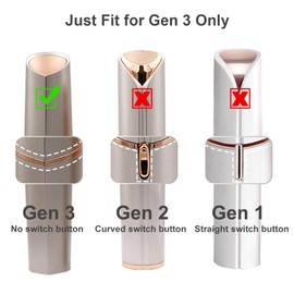 Replacement Heads Generation 3 for Flawless Facial Hair Remover Gen 3, Double Ring Replacement Blades for Flawless Gen 3 Device Only