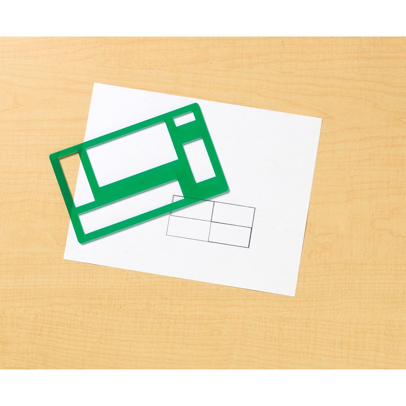 Learning Resources Primary Shapes Template Set, Geometric Shapes, Tracing Helper,