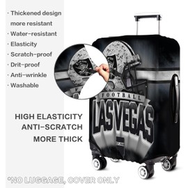 Tvndfhe Las Vegas City Luggage Cover, Football Team Suitcase Cover for Luggage Protector Cover for Travel Business Vacation Fits 25-28 Inch Luggage