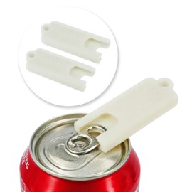 Intulon Compact Soda Can Opener and Beer Can Opener, Can Tab Lifter, Fits in Pocket (Off White, Mini (2 Pack))