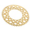 Folding Bicycle Chainwheel Smooth Fastness AntiCorrosion Wearproof Bike Chainring(Titanium Gold
