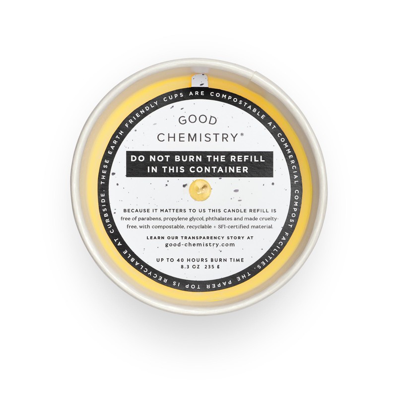 Good Chemistry Lime + Sunshine Biodegradable Candle Refill