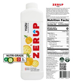 Zerup Zero Sugar Exotic Fruits Pack of 4 (Yuzu, Lychee, Passionfruit, Mango), Sugar-Free Water Enhancer, Zero Calories and Sugar, Keto Friendly, Ideal for Sparkling Water, Tea, Coffee, Shakes, Smoothies, Desserts, Yoghurt, Indulgent Taste 33.8 Oz (1L)