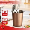 JUST-BUY Stainless Steel Solid Flatware Utensils Holder, Caddy, Crock, Cylinder