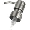 Silver Stainless Steel Minimalist Style Liquid Soap Dispenser for Bathroom
