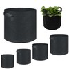 Plant Grow Bags, Black Plants Growing Bag Vegetable Flower Aeration