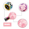 Rankomu Car Gear Knob Pink Crystal Bubble, Automatic Manual Transmission