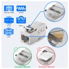 hb-digital 2-Port CAT 6a Flush-Mounted Network Socket RAL9010 + 2x
