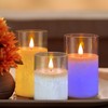 LEDHOLYT Flameless candle, USB Rechargeable Pillar Candle, LED Fake Electric