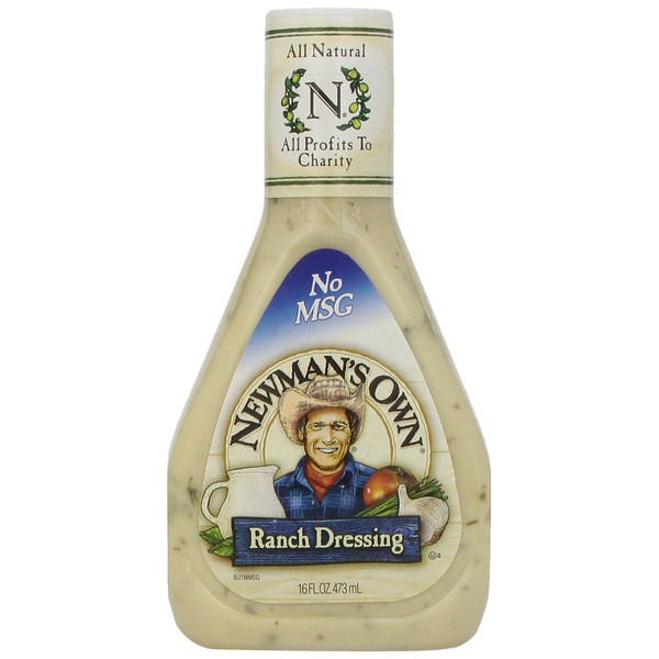 Newman's Own Salad Dressing Ranch, 16-Ounce (Pack of 3)