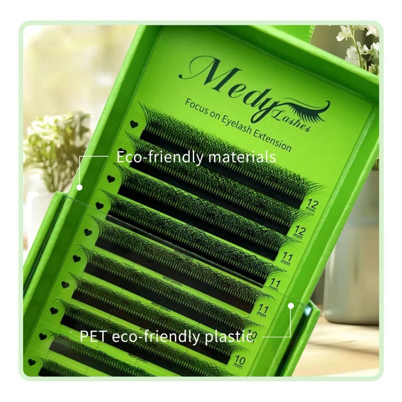 Extensiones De Pestañas Fan Forma W 7d W Shaped Premium