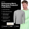 Denali Performance Men's Mega Solar ProtectUV Long Sleeve, Light Grey,