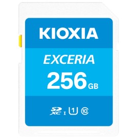 KIOXIA KLNEA256G Former Toshiba Memory SD Card, 256 GB, SDXC, UHS-I Class 100 MB/s Reading Speed, Made in Japan, Genuine Product
