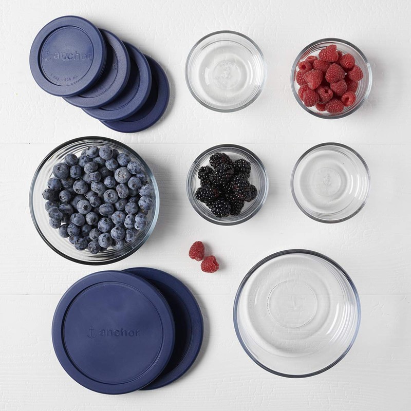 Anchor Hocking 12 Piece Glass Storage Containers with Lids (6