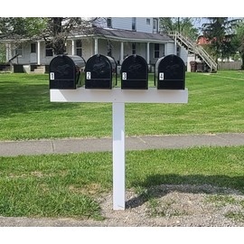 Handy Post 4L 42-in x 45-in White Vinyl Mailbox Post Sleeve (mailboxes not Included)