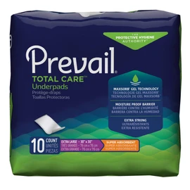 Underpad Prevail Super, 30 X 30", Heavy Absorbency, Up-100 - Case of 100