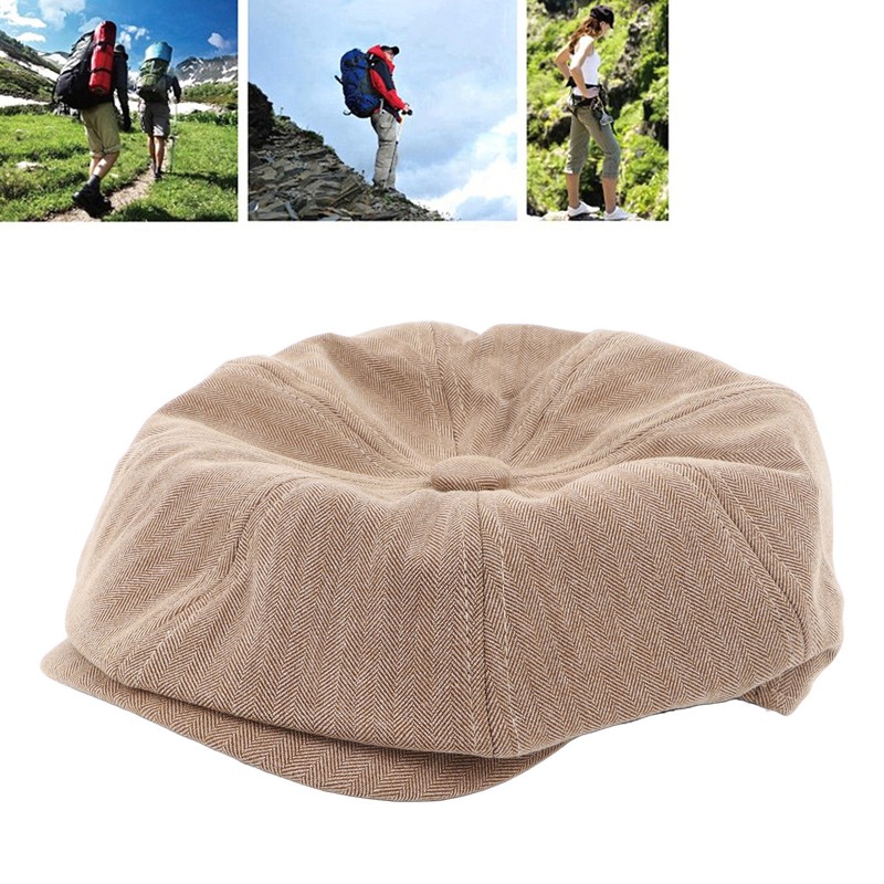 Men Newsboy Hat Vintage Style Soft Cotton Casual Octagonal Hats