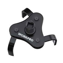 WORKPRO Oil Filter Wrench 3 Jaw, Universal Oil Filter, Oil Filter Removal Tool with Drive Adapter for Cars, Motorcycles, Trucks, Diameter for 70 mm - 110 mm