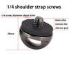 ZWLLKJGS D-Ring Screw Fit for Hand Wrist Strap Shoulder Lanyard