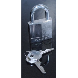 Master Lock Solid Brass Body Nickel Plated Stainless Steel Shackle Padlock, 40 mm Size