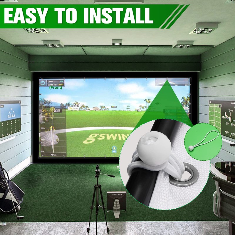 aikeec Golf Simulator Impact Screen: Ultra Clear Golf Impact Screen