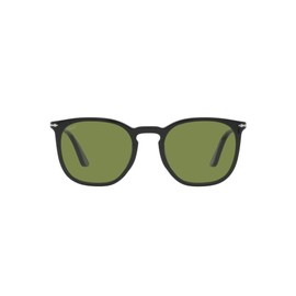 Persol PO3316S Rectangular Sunglasses, Matte Dark Green/Green, 54 mm