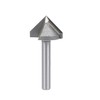 sourcing map 90 Degree V-Groove Router Bit 22mm Dia with