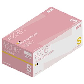 川西工業 GLOVE MANIA ニトリル使い切り手袋 粉無 ピンク 250枚入 S #2061P-S